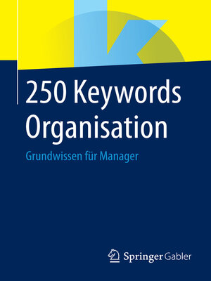 cover image of 250 Keywords Organisation